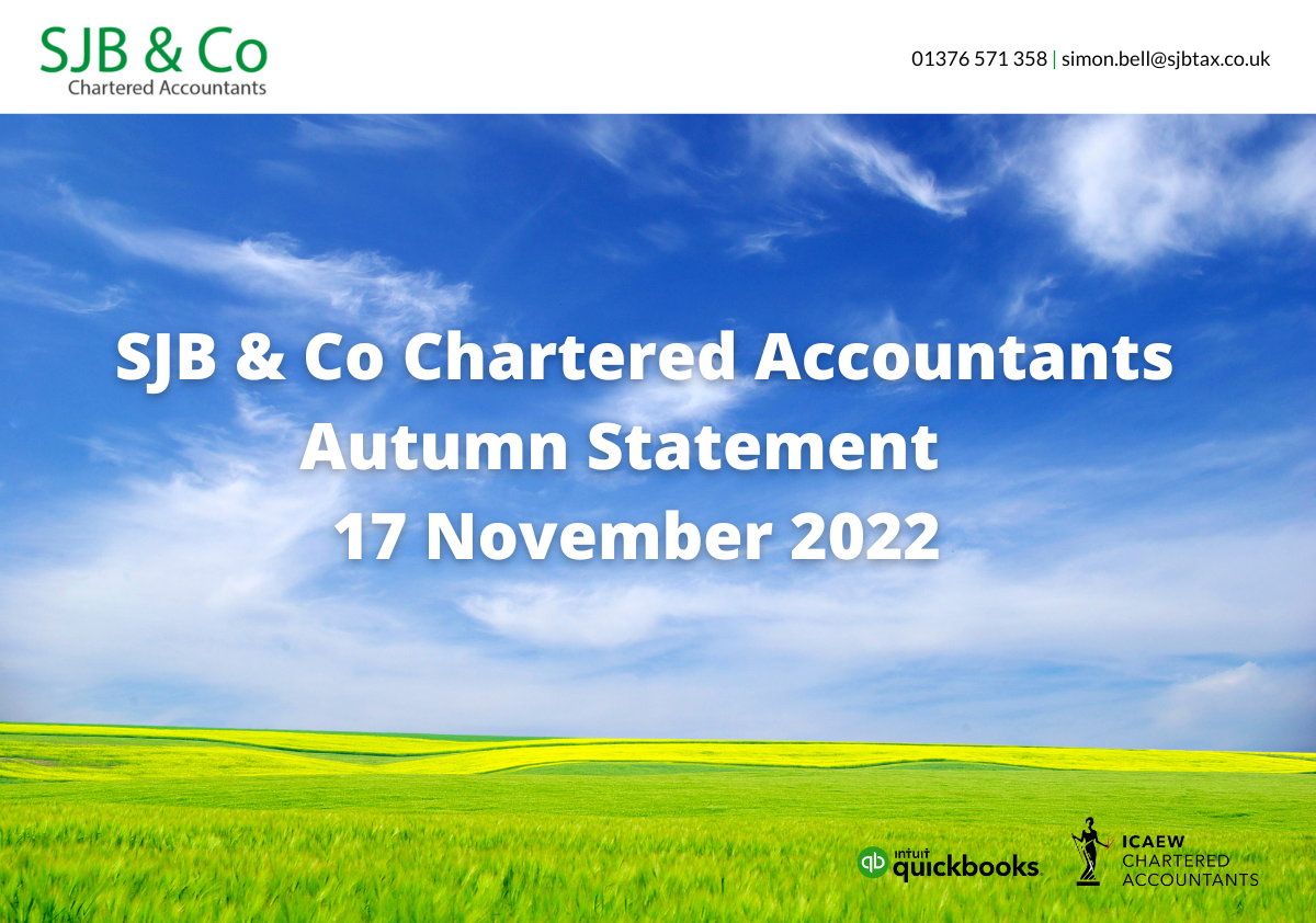 Autumn Statement 17 November 2022 SJB & Co Chartered Accountants